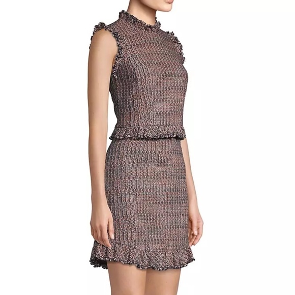 ๐๐ท๏ธ  Rebecca Taylor Navy/Blush  Tweed Work/Office Dress - Picture 5 of 15